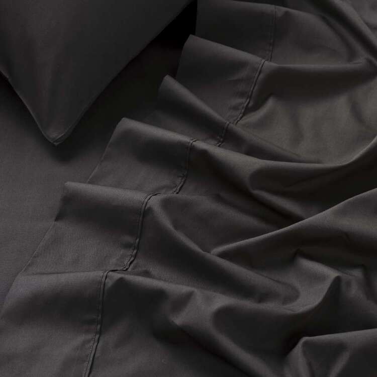 KOO 250 Thread Count Flat Sheet Black | KOO Home Store