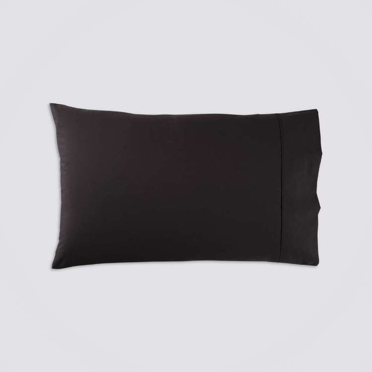KOO 250 Thread Count Standard Pillowcase Black Standard