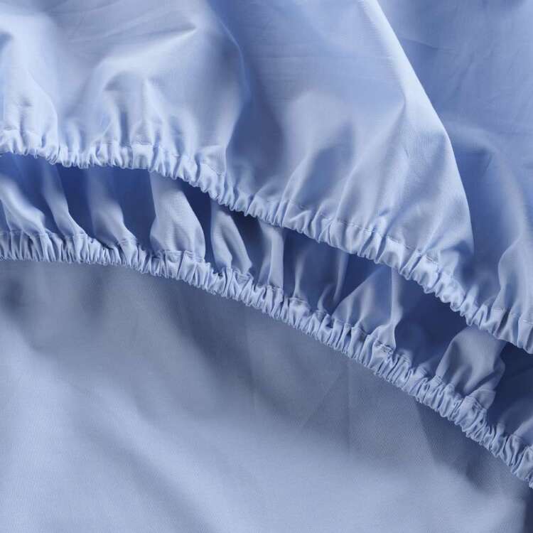 KOO 250 Thread Count Fitted Sheet Chambray