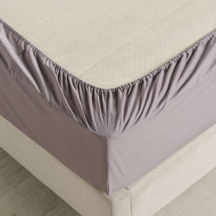 KOO 250 Thread Count Fitted Sheet Charcoal | KOO Home Store