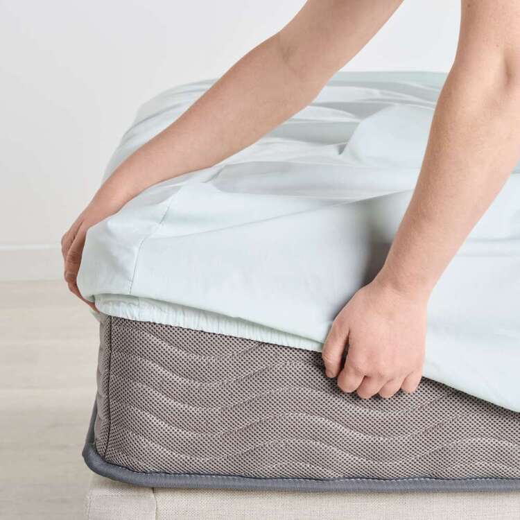 KOO 250 Thread Count Fitted Sheet Mint | KOO Home Store