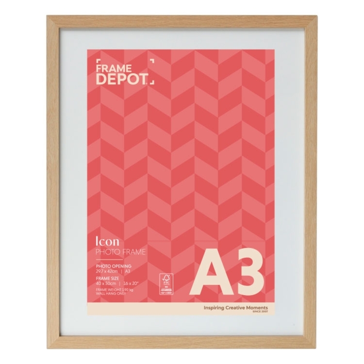 Example A3 Frame Frame Depot Core A3 Frame Natural A3 | KOO Home Store