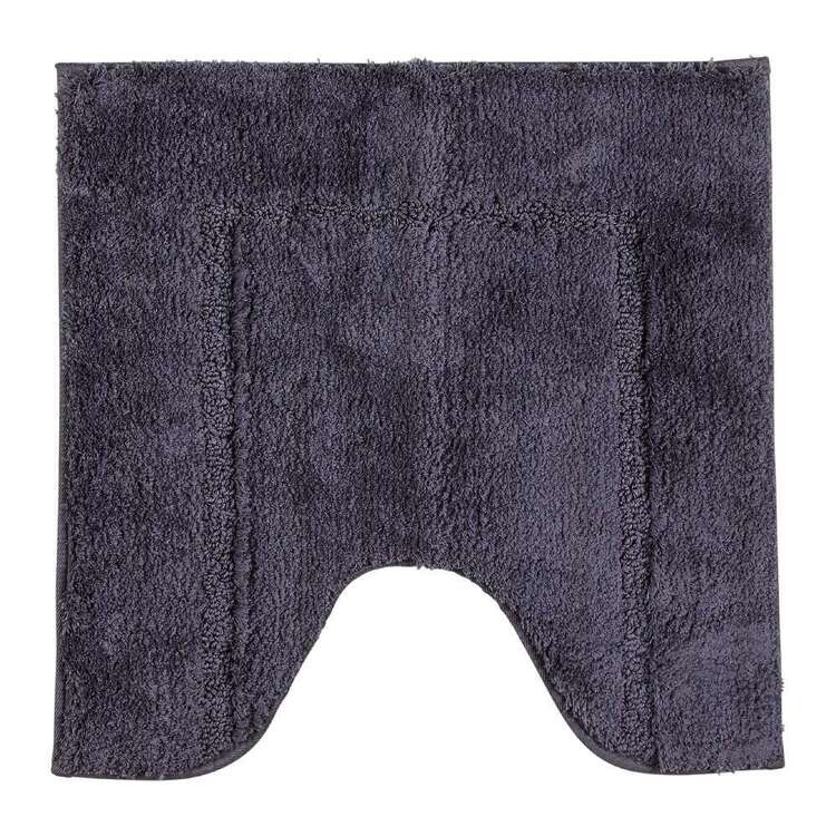 KOO Border Bath Mat Charcoal | KOO Home Store