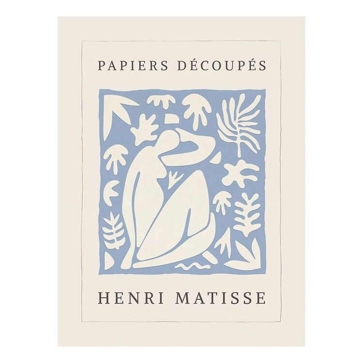 Matisse Papier Decoupes Print Blue 40 x 60 cm