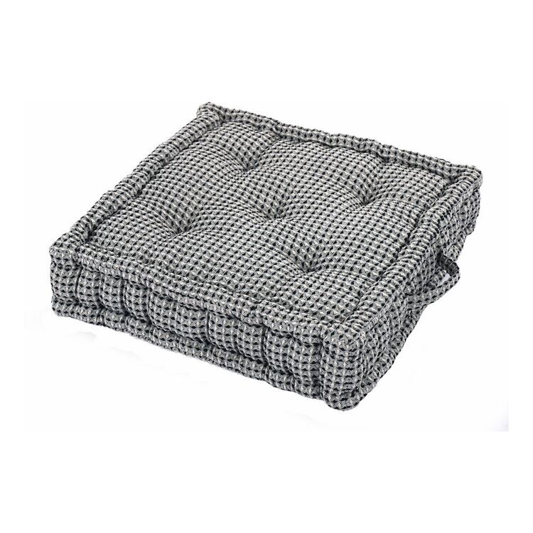 KOO Remy Floor Cushion ii Black & White 50 x 50 cm