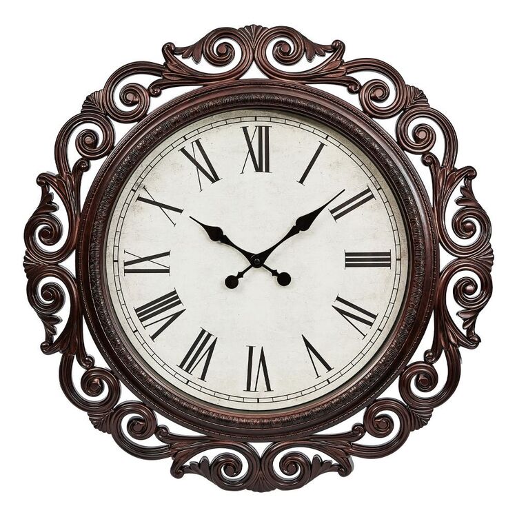Frame Depot Madeline Crafted Clock Brown