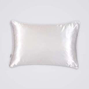 KOO Elite Mulberry Silk/Satin Standard Pillowcase White