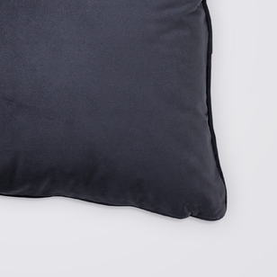 KOO Maddie Velvet Cushion Charcoal 50 x 50 cm