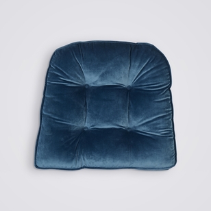KOO Maddie Velvet Chair Pad Teal 45 x 41 cm