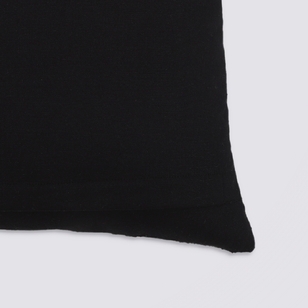 KOO Boucle Woven Cushion Black 50 x 50 cm