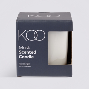 KOO Musk Scented Candle White 10 cm