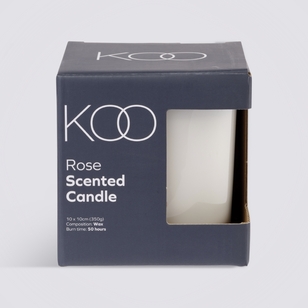 KOO Rose Scented Candle White 10 cm