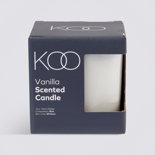 KOO Vanilla Scented Candle White 10 cm