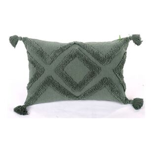 KOO Blake Tufted Cushion Dark Green 40 x 60 cm
