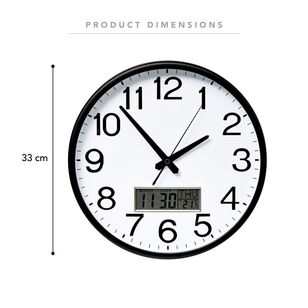 Frame Depot Oliver Multi Clock White & Black 33 cm