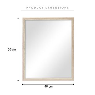 Frame Depot Rectangle Mirror Natural 40 x 50 cm