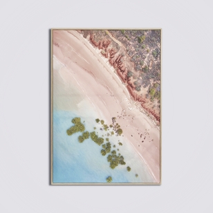 Frame Depot Aerial View Wooden Canvas Multicoloured 60 x 90 cm