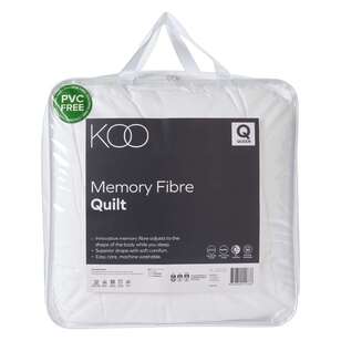 KOO Memory Fibre Quilt White