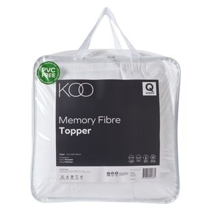 KOO Memory Fibre Topper White