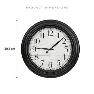 Frame Depot Celine Clock Black & White 50.5 cm